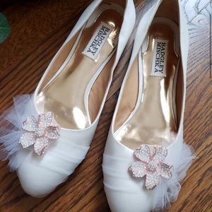 Badgley Mischka White Bridal Shoes